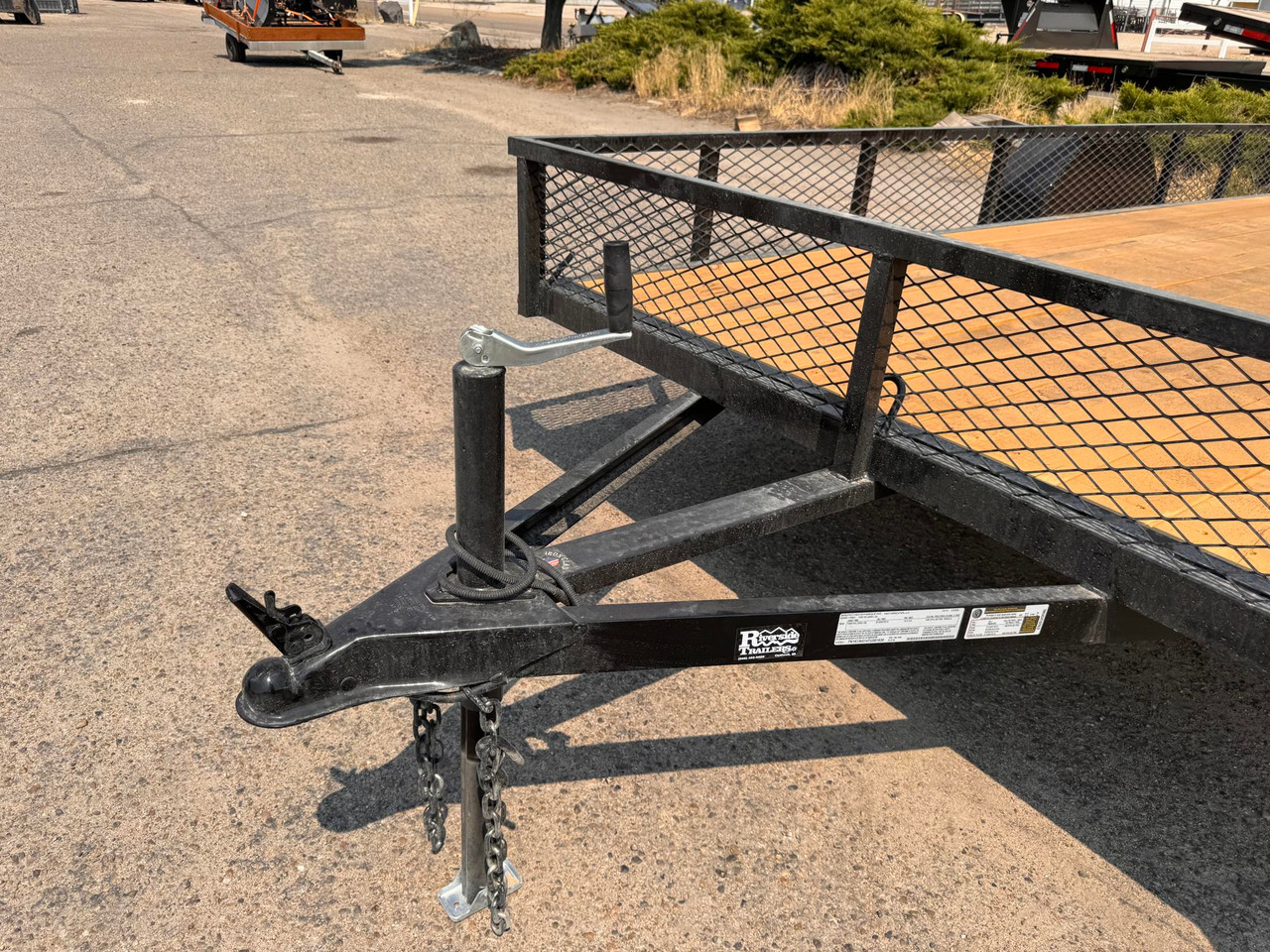 Dutton Trailers 2026 Value 84"X14' Utility Trailer | Single Axle, Rampgate (radials, LED Lights) MESH ENCLOSED SIDES