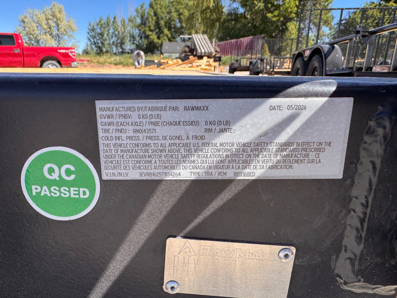 Raw Maxx Trailers 2026 16' Roll-Off Deck | Narrow With Rollers