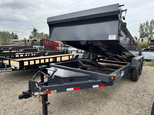 Norstar Trailers 2027 DCB 83"X16' Scissor Dump Trailer | Tandem Axle, 83X16 DCB DUMP, 20" SIDES, RAMPS, SCISSOR, TARP, 14K