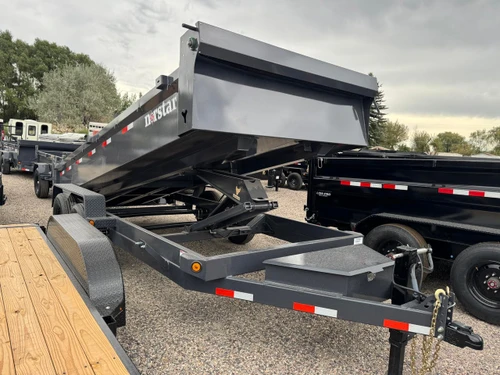 Norstar Trailers 2027 DCB 83"X16' Scissor Dump Trailer | Tandem Axle, 83X16 DCB DUMP, 20" SIDES, RAMPS, SCISSOR, TARP, 14K