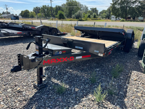 Maxx-D Trailers 2026 G6B 83"X22' Low Profile Gravity Tilt Trailer | Tandem Axle 16K, Torsion Axles, Tool Tray Behind Toolbox