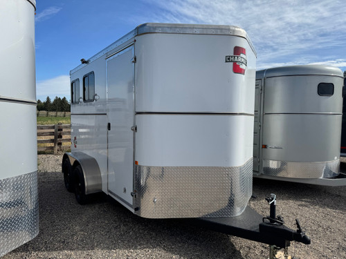 Triple C Trailers 2023 Teton Horse Trailer | 2H, SWING-OUT SADDLE RACK, DOOR ORGANIZER, EXT LOAD LIGHTS, WINDOWS, SPARE (charmac logo)