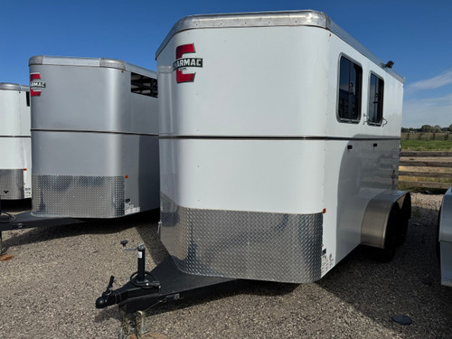Triple C Trailers 2023 Teton Horse Trailer | 2H, SWING-OUT SADDLE RACK, DOOR ORGANIZER, EXT LOAD LIGHTS, WINDOWS, SPARE (charmac logo)