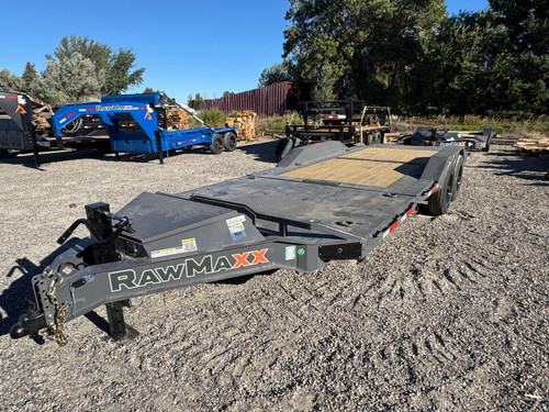 Raw Maxx Trailers 2027 GTX 100"X2' Car Hauler Tilt Trailer | Tandem Axle 20K, Tongue Storage Box, Deck Storage Cabinet, Tool Basket, Winch Plate and Roller