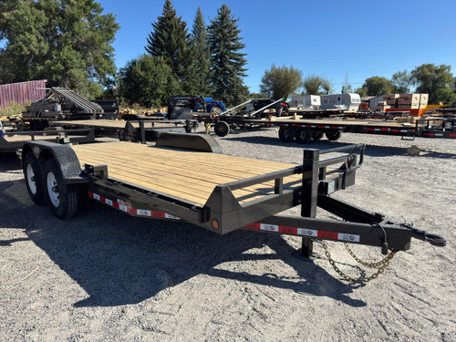 GR Trailers 2026 82"X18' Car Hauler Trailer | Tandem Axle 14K, 6" Channel Frame, Straight Deck, Slide In Ramps
