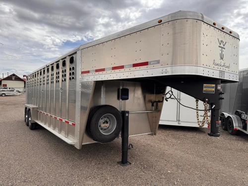 Wilson Trailers 2027 Punchside 84"X24' Stock Trailer | Tandem Axle 16K, Tie Loops Inside and out, Running Boards