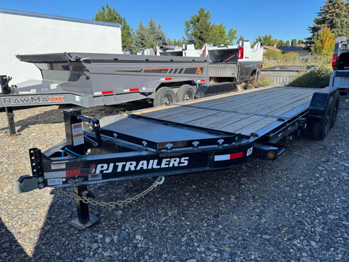 P.J. Trailers 2027 TY 83"X20' Equipment Tilt Trailer | Tandem Axle 14K, 8" I-Beam Frame, w/14 Ply Tires, Torsion Axles, 16' Tilt Deck