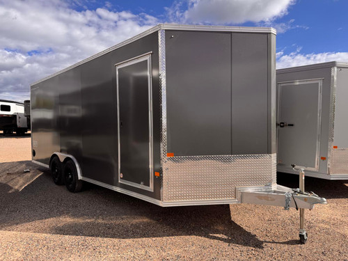 Alcom Trailers 2026 XLT PRO 102"X20' V-Nose Enclosed Car Hauler | Tandem Axle 9.99K, Polycore Siding, 7' Tall, Rear Ramp Door