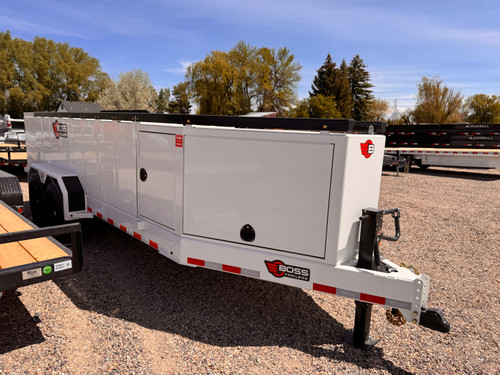 Boss Trailers 2026 880 Gallon Refueling Trailer | Tandem Axle 14K, 880 Gallon Multitank, 25 GPM Pump, 90 Gal DEF Tank, Flow Meters, 5' Light Tower, Front/Rear Enclousre (DOT Legal)