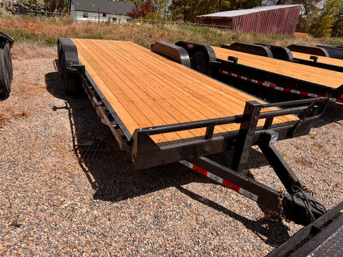 GR Trailers 2026 82"X22' Equipment Trailer | Tandem Axle 14K, 6" Channel Frame, Straight Deck, Slide In Ramps