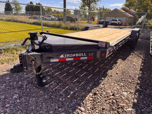 Iron Bull Trailers 2026 EWB 84"X22' Equipment Trailer | Tandem Axle 16K, 8" I-Beam, 16" OC Crossmembers, Dovetail, Rampage Ramps, XL Toolbox