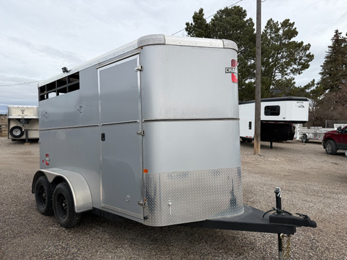 Triple C Trailers 2024 SAWTOOTH Horse Trailer | Tandem Axle 14K, 2 Horse, Tack Room, Swingout Saddle Rack, Door Organizer, Spare (Charmac Logo)