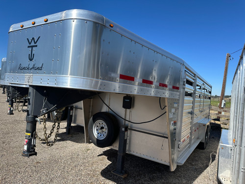 Wilson Trailers 2023 SSGN 84"X20' Stock Trailer | Tandem Axle 14K, Slat Side Aluminum, Extra Wide Escape Door, Rear Combo Door, Divider, Aluminum Floor