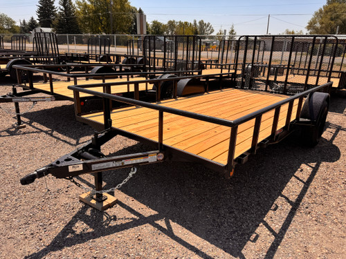 GR Trailers 2026 82"X14' Utility Trailer | Single Axle 2.99K, Pieptop Rails, Spring Assist Rampgate