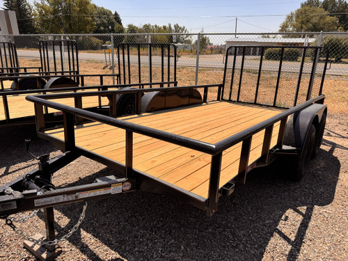 GR Trailers 2026 82"X12' Utility Trailer | Tandem Axle 7K, Pieptop Rails, Spring Assist Rampgate, Spare Tire Mount