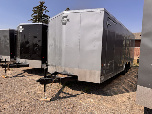 Charmac Trailers 2027 Atlas 100"X22' V-Nose Cargo Trailer | Tandem Axle 9.99K, 7' Tall, MD Tie-Downs, Spring Axles, Rear Ramp Door, Driver Side Access Door