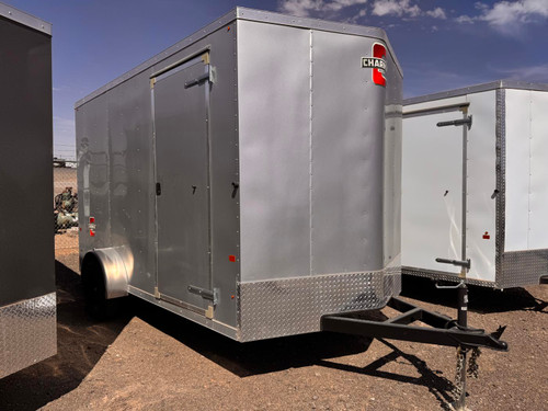 Charmac Trailers 2024 ATLAS 84"X12' V-Nose Cargo Trailer | Single Axle 2.99K, Plus Package, Rear Ramp Door
