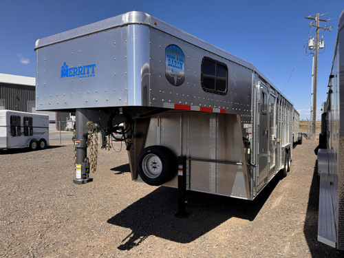 Merritt Trailers 2026 BARON PUNCHSIDE 96"X24' Stock Combo Trailer | Tandem Axle 17K, 36" Escape Door, 2 Center Gates