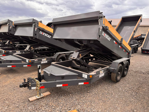 Norstar Trailers 2026 DCB 72"X12' Scissor Dump Trailer | Tandem Axle 9.99K, Power Up Down, Slide In Ramps