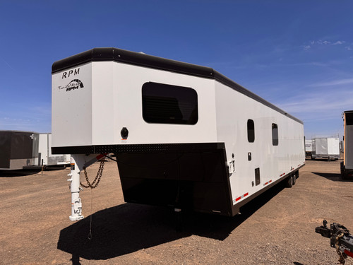 Trails West Trailers 2027 RPM FREERIDE 36' Powersport Trailer | Tandem Axle 18.6K, Living Quarters, Kitchen, Bathroom/Shower, Heated Floors