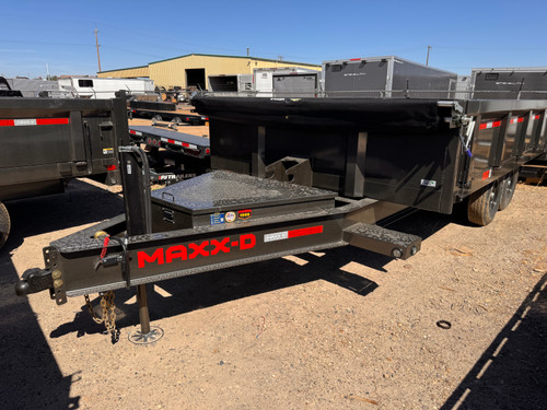Maxx-D Trailers 2027 D9X 96"X16' Deckover Dump Trailer | Tandem Axle 14K, Hydraulic Jack