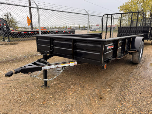 GR Trailers 2024 72"X12' Landscape Utility Trailer | Single Axle 2.99K, Closed Sides, Rampgate