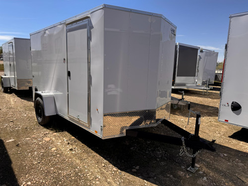 Look Trailers 2026 ST DLX 72"X12' V-Nose Cargo Trailer | Single Axle, 6' Tall, Rear Barn Doors