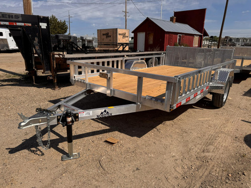 Nordtek Trailers 2026 924"X12' Utility Trailer | Single Axle, Side Load Ramps, Bi-Fold Gate