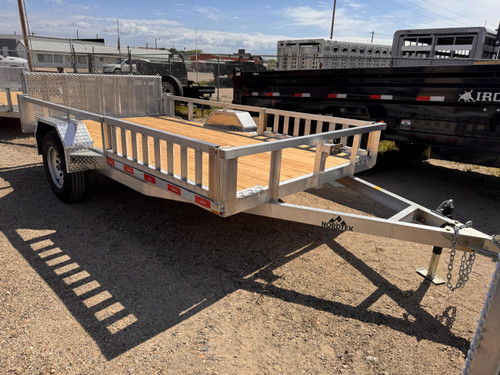 Nordtek Trailers 2026 924"X12' Utility Trailer | Single Axle, Side Load Ramps, Bi-Fold Gate