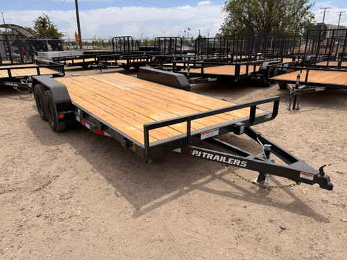P.J. Trailers 2026 C4 16' Car Hauler 7K Trailer | Tandem Axle 7K, Straight Deck