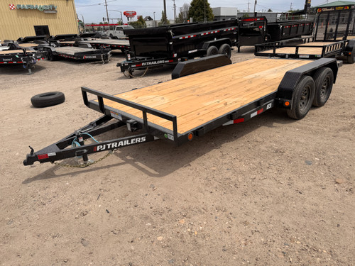 P.J. Trailers 2026 C4 16' Car Hauler 7K Trailer | Tandem Axle 7K, Straight Deck