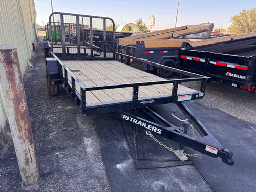 P.J. Trailers 2027 U7 924"X12' Utility Trailer | Single Axle, Rear Rampgate