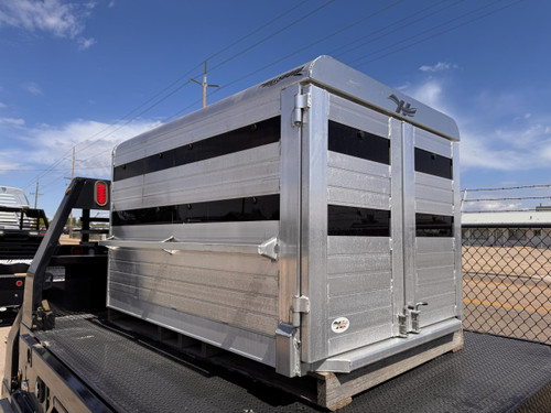 Hillsboro Trailers 48"X6' Stock Pickup Bed Box | 14K, Aluminum, Plexiglass Installed, Dual Divider