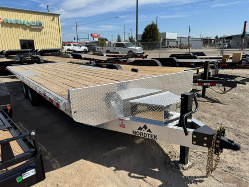 Nordtek Trailers 2026 102"X24' Deckover Power Tilt Trailer | Tandem Axle 14K, Full Powered Tilt