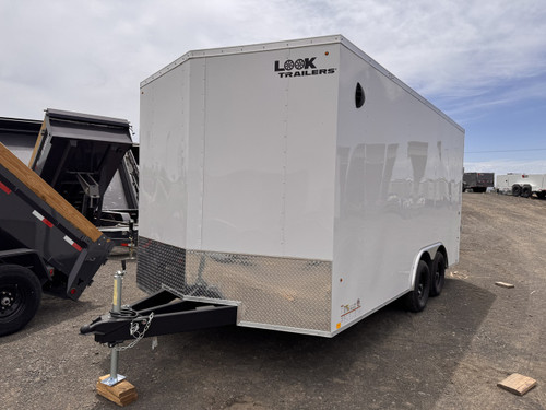 Look Trailers 2026 ST DLX 102"X16' N-Nose Cargo Trailer | Tandem Axle 7K, 7' Tall, Rear Ramp Door