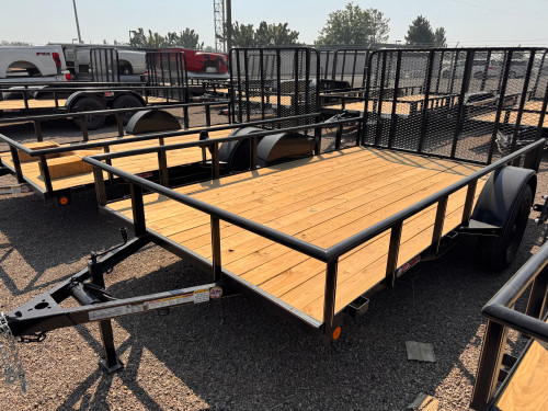 GR Trailers 2026 82"X12' Utility Trailer | Single Axle 2.99K, Pipetop Rail, Spring Assisted Rear Rampgate