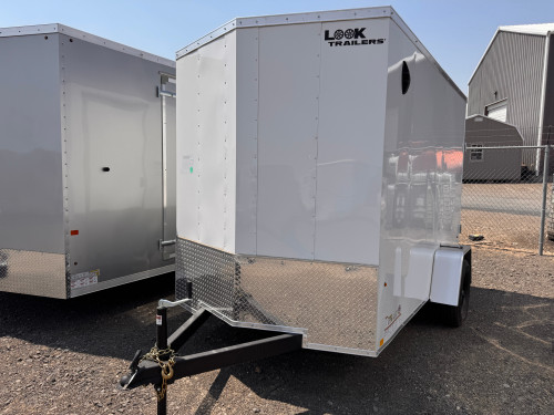 Look Trailers 2026 ST DLX 72"X10' V-Nose Cargo Trailer | Single Axle 3.5K, Rear Ramp Door, 6'6" Tall