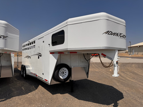 Trails West Trailers 2027 ADVENTURE Horse Trailer | Tandem Axle, 4H, Highside Convieince Package,