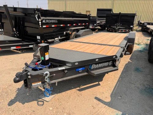 Diamond C Trailers 2026 HDT207 Pacesetter 82"X22' Tilt Trailer | Tandem Axle, (3/16 fender, 12" oc, fork holder) 2 Speed Jack, Spare