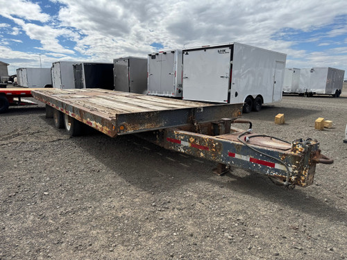 Trailmax Trailers 2004 TD40 102"X24' Flatbed Tilt Trailer | Tandem Axle 40K, Full Tilt, Air Brakes