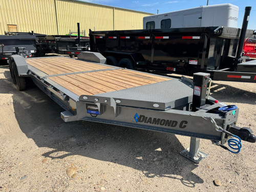 Diamond C Trailers 2026 HDT208 Pacesetter 80"X22' TIlt Trailer | (3/16 fender, 12" oc, fork holder) 2 Speed Jack, Spare