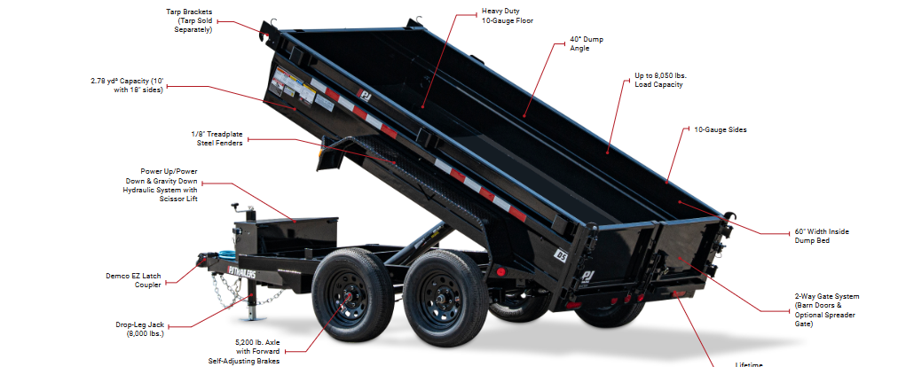 D5 Utility Dump Trailer Master Diagram