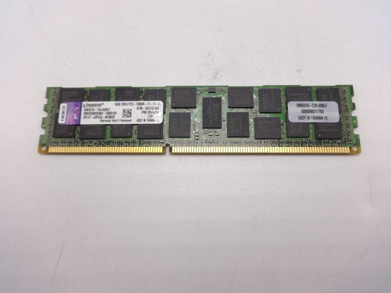 Kingston KTM-SX316/16G 16GB 2RX4 PC3 12800R *** Server Memory Only ***