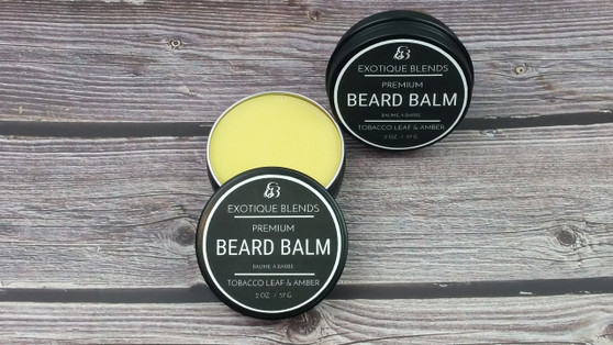 Premium Beard Balm ~ Tobacco Leaf & Amber