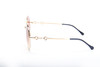 Gucci Sunglasses GG0878S-00359 Gold/Brown Round Women's Full Rim Sunglasses