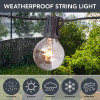 100ft Weatherproof  Incandescent Clear Globe Outdoor String Lights