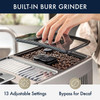Moulin à meules coniques intégré avec 13 réglages pour un café toujours fraîchement moulu, pour tous les grains de votre choix. 