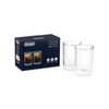 Isolation thermique avancée : La conception à double paroi conserve la fraîcheur sans condensation extérieure. Matériau de haute qualité : Verre borosilicate soufflé à la bouche, ultra-résistant et léger.