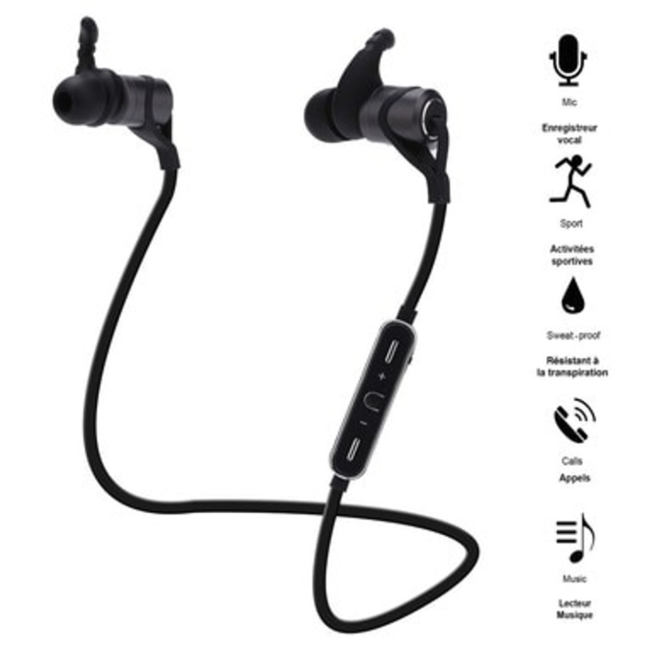 Earphones Magnetic Bluetooth Waterproof CAS 19 BTR BEYOND THE RACK