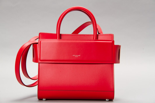Vintage Givenchy Horizon Mini Satchel in Medium Red